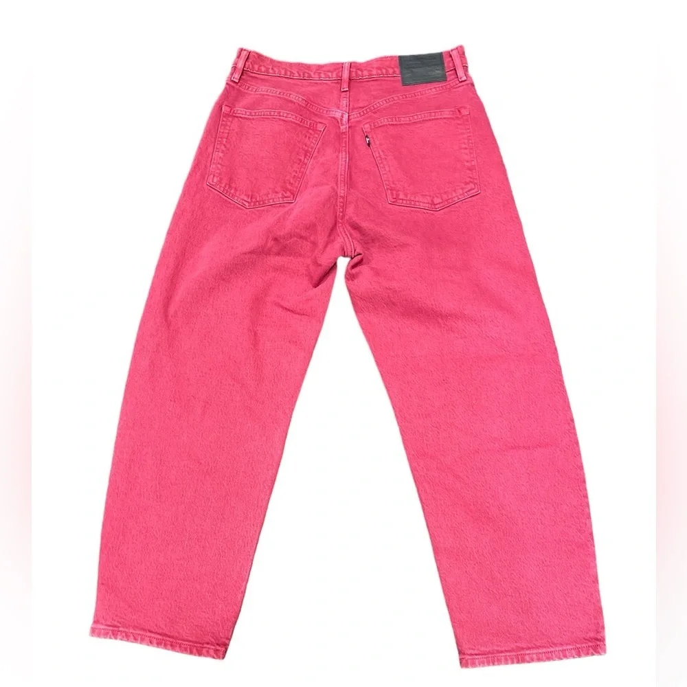 LEVI’S BARREL WOMEN'S JEANS size 30 inseam 24” color senorita pink - Picture 4 of 12
